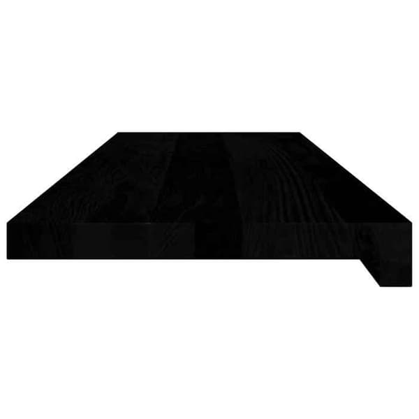 Trappe - EKSKLUSIV HUS - 4 dele - Massiv eg - 80x25x2 cm - Brun-sort brun-svart