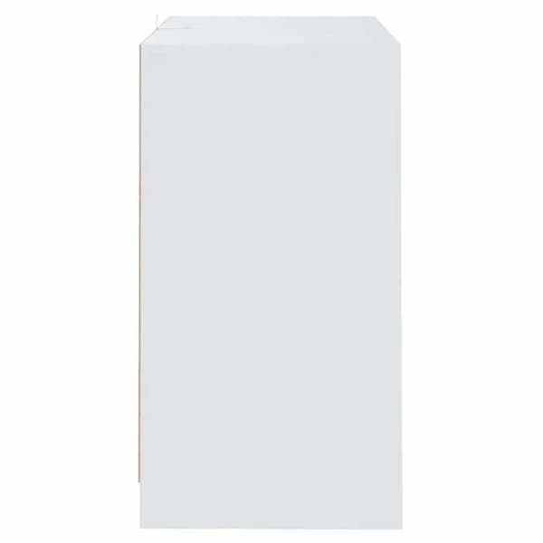 Maison Exclusive - Buffé Vit 70x41x75 cm Ingenjörsträ
