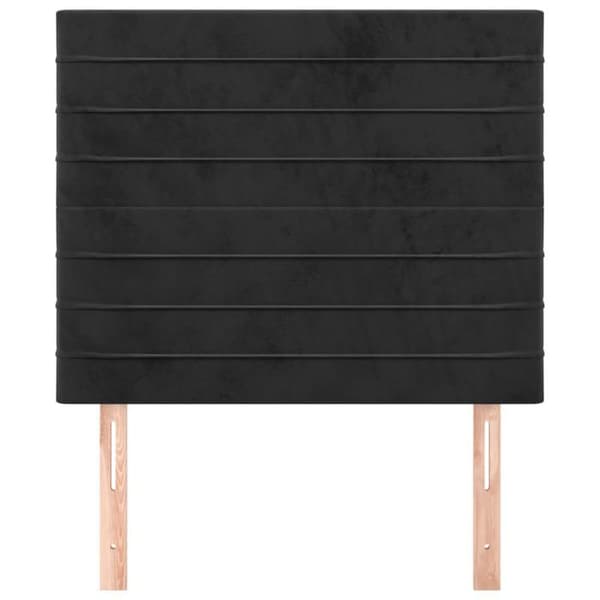 Maison Exclusive - Sort Hovedgærde 90x5x118/128 cm Velour Svart