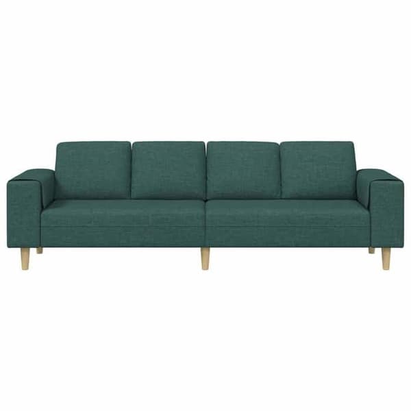 Soffa - EXKLUSIVT HUS - 250 x 77 x 76 cm - Mörkgrön - Polyesteröverdrag - Fast sittdyna Mörkgrön