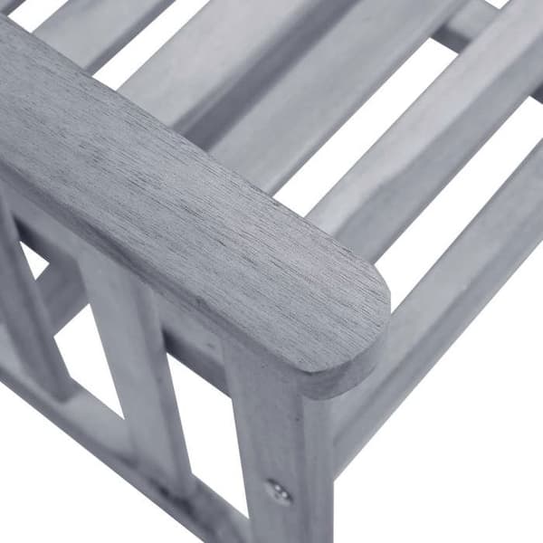 Maison Exclusive - Havestole med tebord og puder i solid akacietræ