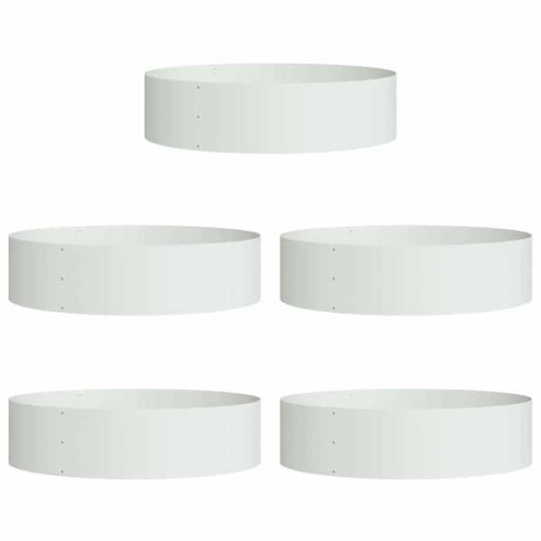 Maison Exclusive - Blomkruka 5 st Vit 80 x 80 x 20 cm