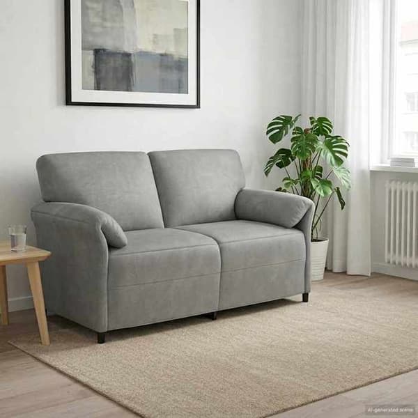 Maison Exclusive - Sofa 2 pladser Lys grå Velour