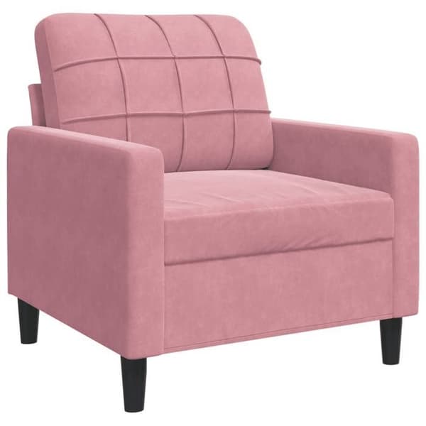 Maison Exclusive - Vaaleanpunainen nojatuoli 60 cm samettia