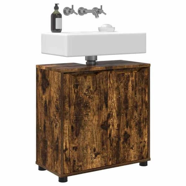 Maison Exclusive - Badrumsspegelskåp Ek rök 60 x 30 x 60 cm Rökt ek