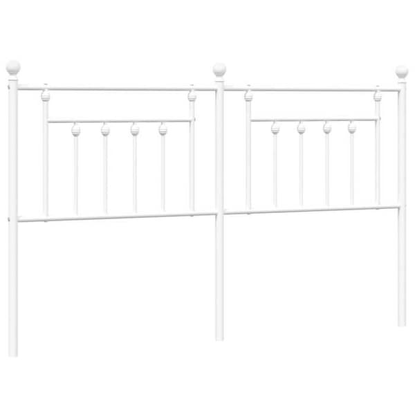 Maison Exclusive - Erstatnings hovedgærde metal hvid 180 cm Vit