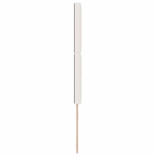Maison Exclusive - LED-päätyvalaisin Kermansävy 100 cm Samettikangas Grädde
