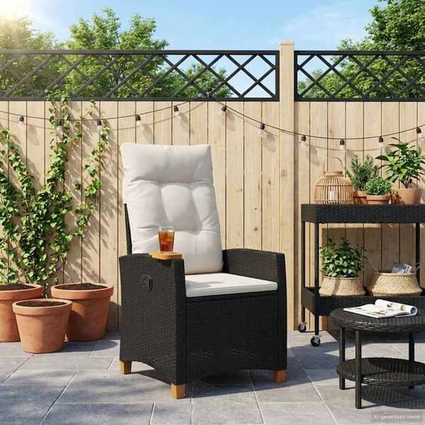 Maison Exclusive - Recliner med polyrotin tebricka