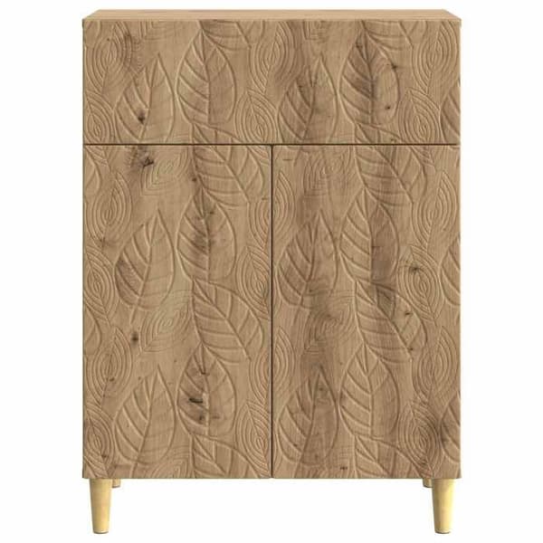 Maison Exclusive - Buffet i håndlavet egetræ 66 x 34,5 x 90 cm Ingeniørtræ