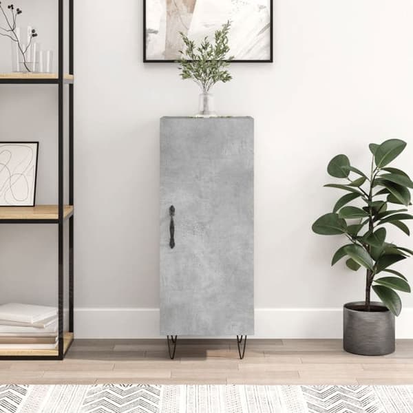 Maison Exclusive - Buffet Grå beton 34,5x34x90 cm Ingeniørtræ