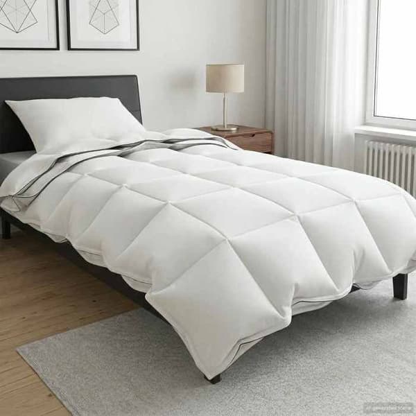 Maison Exclusive - Duntäcke 155 x 200 cm 100% Bomull Vit