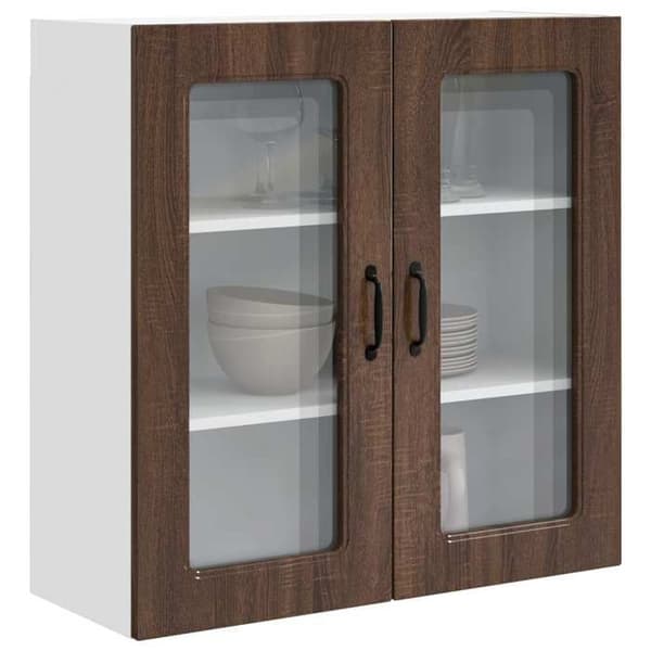 Maison Exclusive - Diskmaskinspanel Kalmar Brun ek 80 x 31 x 80 cm Brun ek