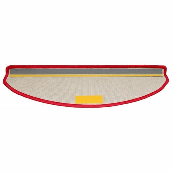 Maison Exclusive - Trappe tæppe 10 dele 65 x 21 x 4 cm Rød Halvmåne Stor Röd