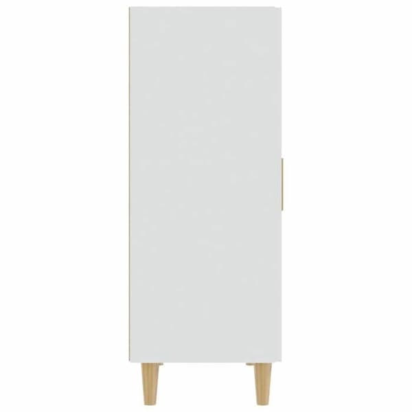 Maison Exclusive - Buffé Vit 70x34x90 cm Ingenjörsträ