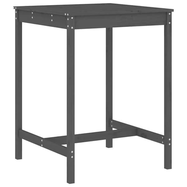 Maison Exclusive - Havebar sæt 3 dele grå massiv fyrretræ