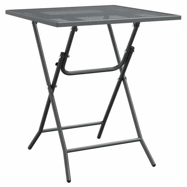 Havemøbel - EKSKLUSIV HUS - Metalnet - 60x60x72 cm - Antracit - Jernramme antracit
