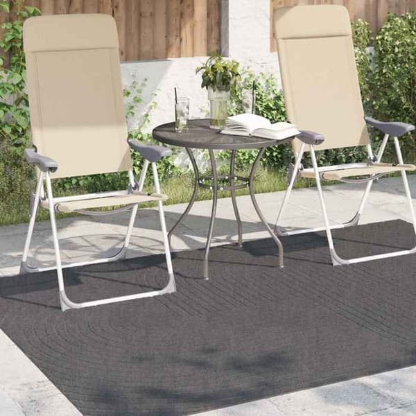 Maison Exclusive - PALMERAS Anthracite Polyester - Sisä- ja ulkokäyttöön tarkoitettu matto