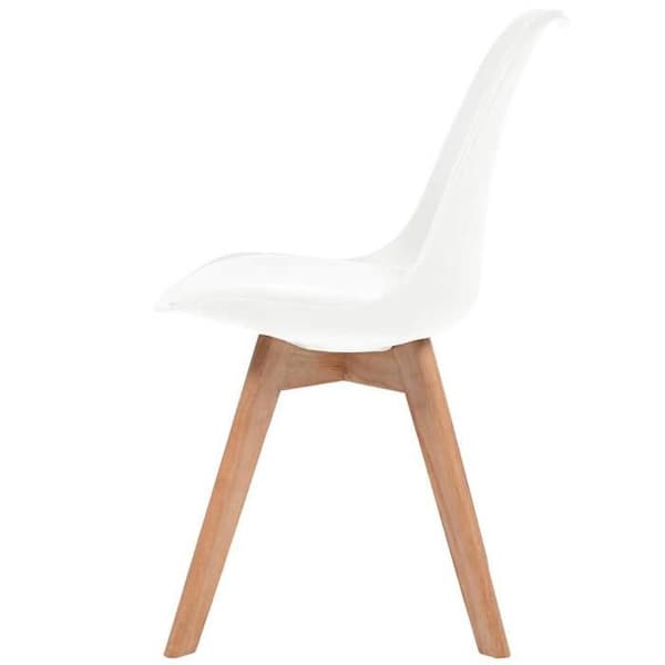 Maison Exclusive - Spisestole sæt af 4 Hvid Plastik