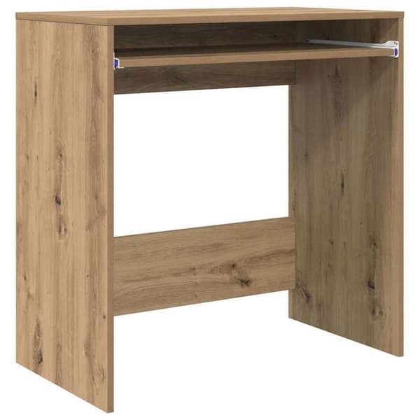 Maison Exclusive - Kontor i håndlavet egetræ, ingeniørtræ 77,5 x 43 x 79 cm Ek