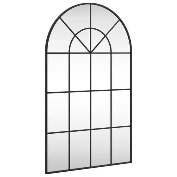 Maison Exclusive - Svart väggspegel 60x100 cm järnbåge
