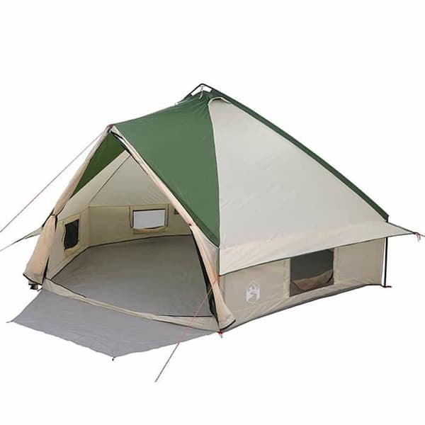 Maison Exclusive - Teepee Telt til 10 personer Grøn og hvid