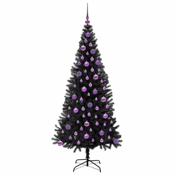 Maison Exclusive - Sort Juletræ 180 cm PVC Svart
