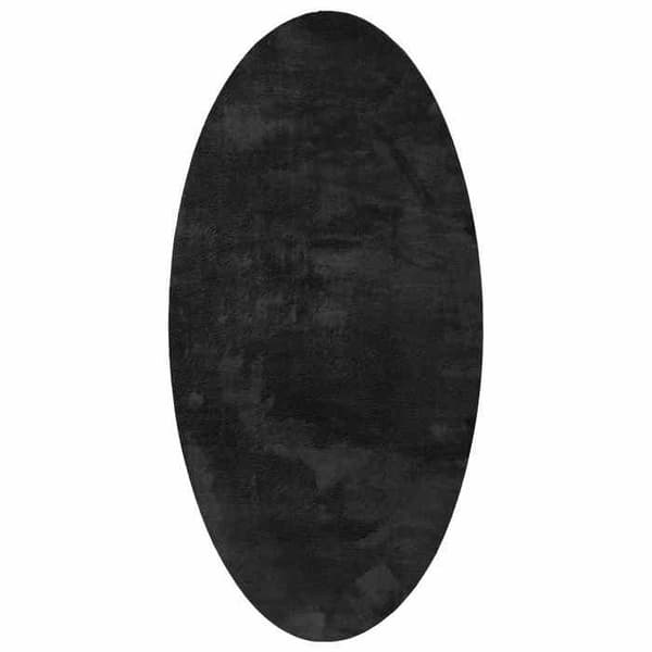 Maison Exclusive - Tapis HUARTE Sort 80 x 150 cm 100 % polyester Svart