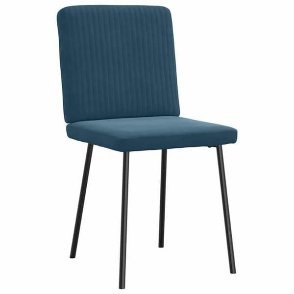 Maison Exclusive - Spisestole sæt af 2 Blå Velour Blå