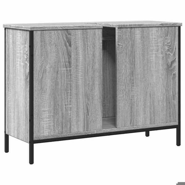 Maison Exclusive - Badeværelsesskab med vask sonoma grå 80x30x60 cm
