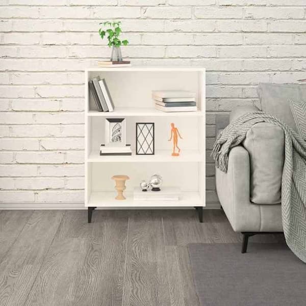 Maison Exclusive - Buffet Hvid 69,5x32,5x90 cm Ingeniørtræ Vit