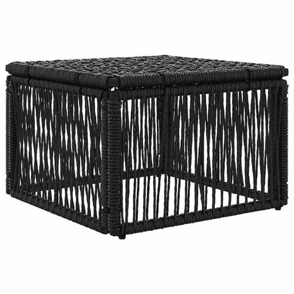 Maison Exclusive - Svart polyrotinpall Svart