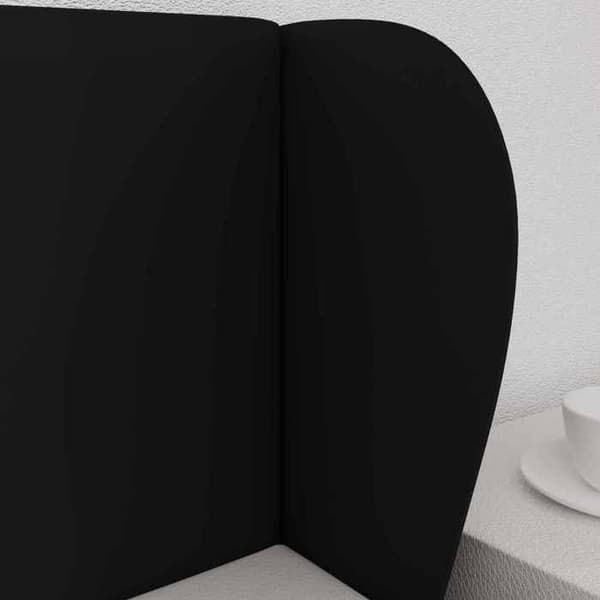 Maison Exclusive - Hovedgærde Øre Sort 40 x 23 x 6 cm PVC