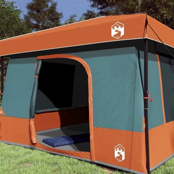 Maison Exclusive - 2 kpl 6 hengen harmaa ja oranssi telttasarja