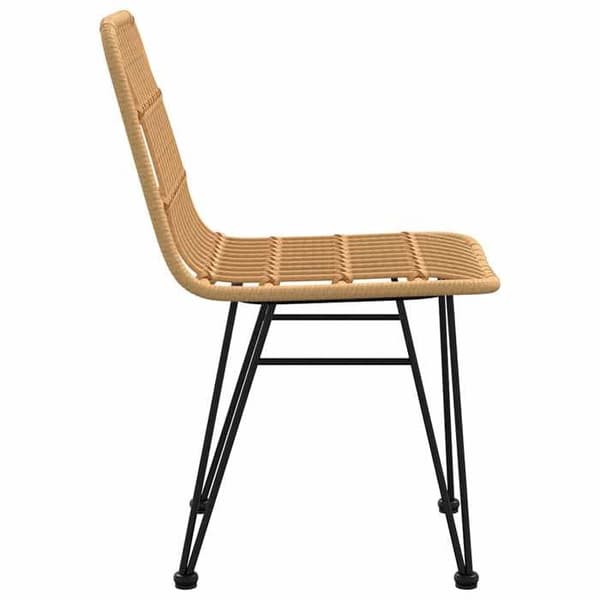 Maison Exclusive - Trädgårdsstolar set om 2 48x62x84 cm Flätad resin