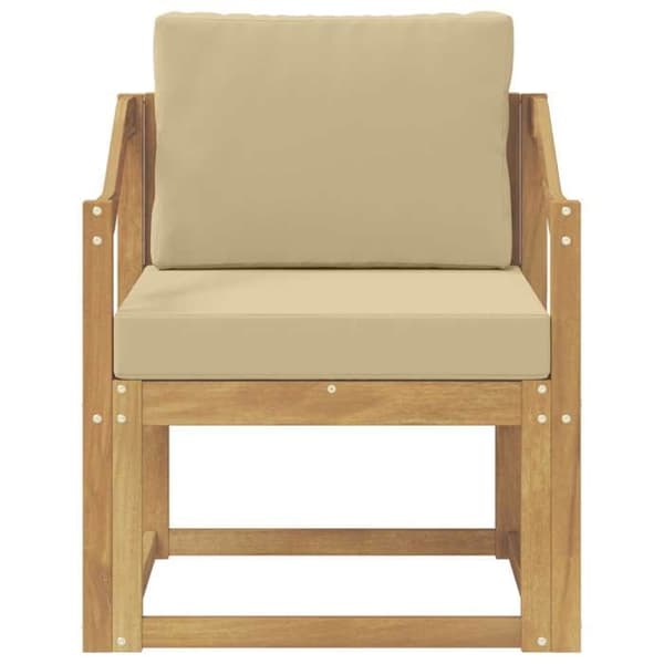 Maison Exclusive - Valkoinen ja beige polyesterista valmistettu ulkokaluste