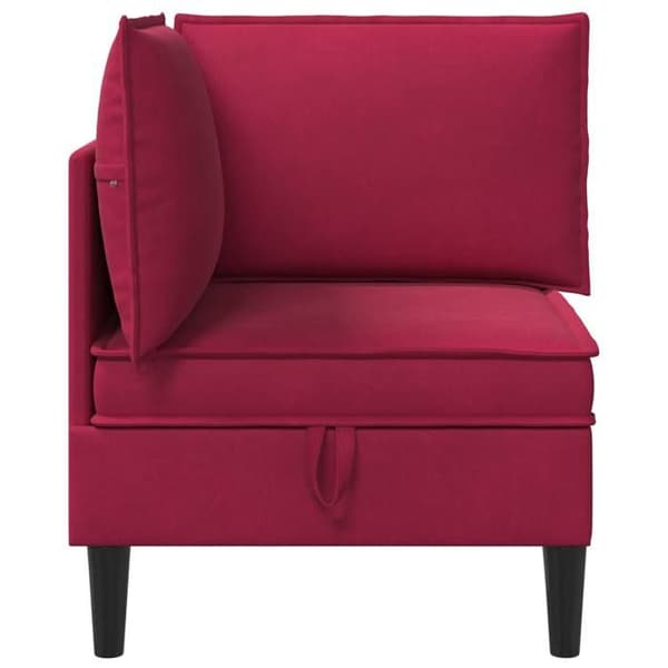 Maison Exclusive - Sofa med opbevaring Bordeaux Velour