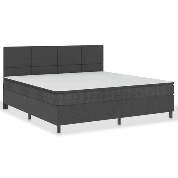 Maison Exclusive - Mørkegrå sengeramme med lameller 200x200 cm Mörkgrå