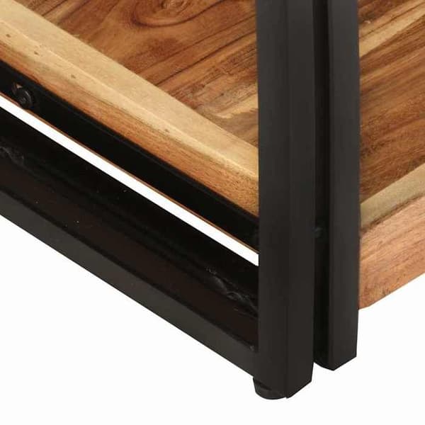 Maison Exclusive - TV-möbel 90x30x40 cm i solid akaciaträ