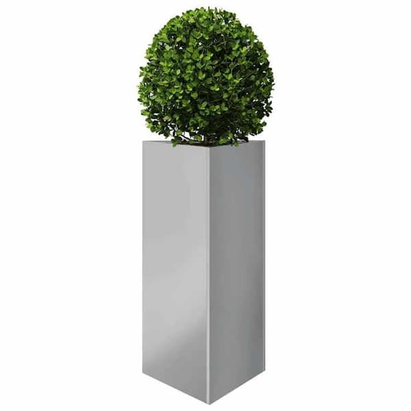 Maison Exclusive - 2 st triangulära krukor 40x34,5x75 cm i galvaniserat stål