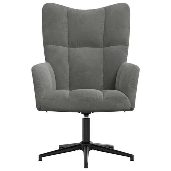 Maison Exclusive - Mörkgrå Velour Relaxstol