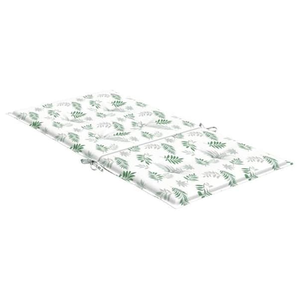 Maison Exclusive - Stolar med låg ryggstöd, 4-pack, bladmodell vitt och grönt