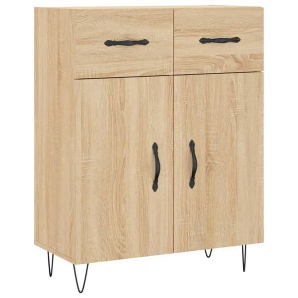 Maison Exclusive - Buffé ek sonoma 69,5x34x90 cm ingenjörsträ