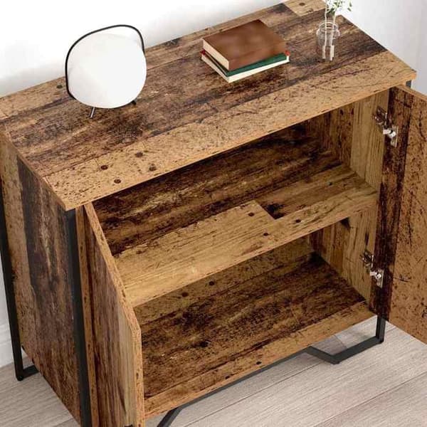 Buffé - EXKLUSIVT HUS - 78 x 35 x 74,5 cm - Ingenjörsträ - Modern design - Rymlig förvaring