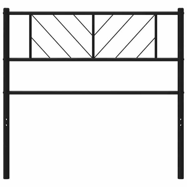 Maison Exclusive - Erstatnings hovedgærde metal sort 100 cm