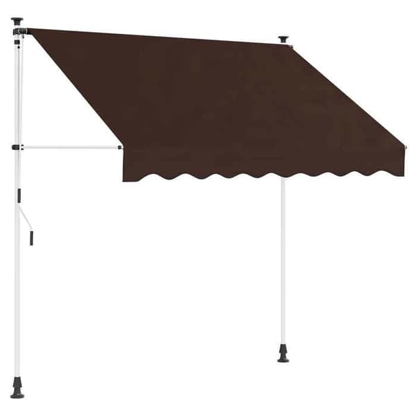 Exklusivt hus - Manuell infällbar markis Brun 150 cm