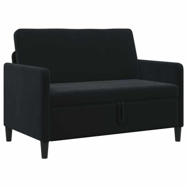 Maison Exclusive - Sofa med opbevaring Sort 122 x 78 x 87 cm Polyester