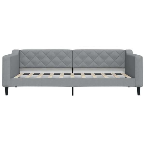 Maison Exclusive - Dagbädd med ljusgrå madrass 90x190 cm tyg Ljusgrått