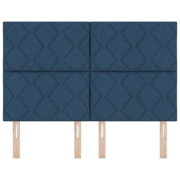Maison Exclusive - Blå sänggavel 160 cm tyg