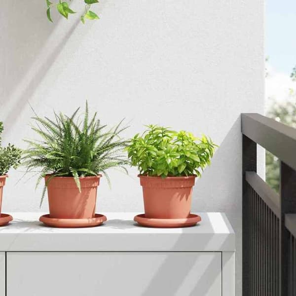 Maison Exclusive - Blomkrukor 24 st Röd tegel Plast