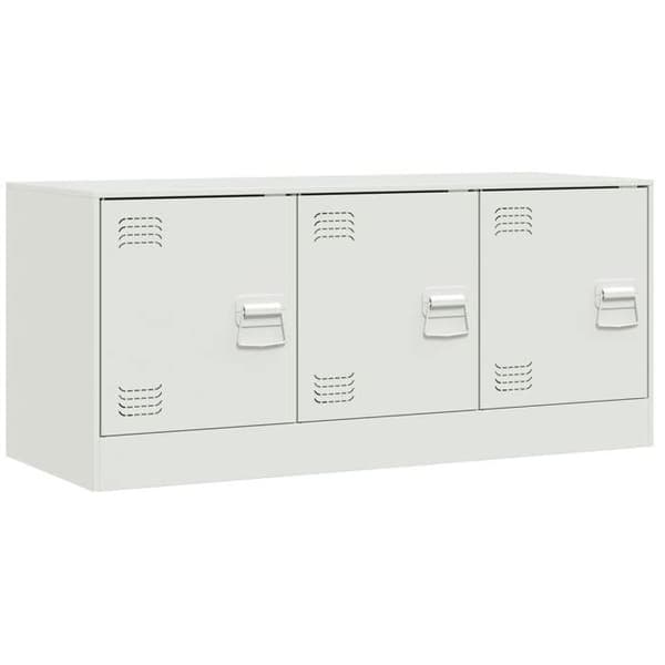 Maison Exclusive - TV-möbel vit 99x39x44 cm stål